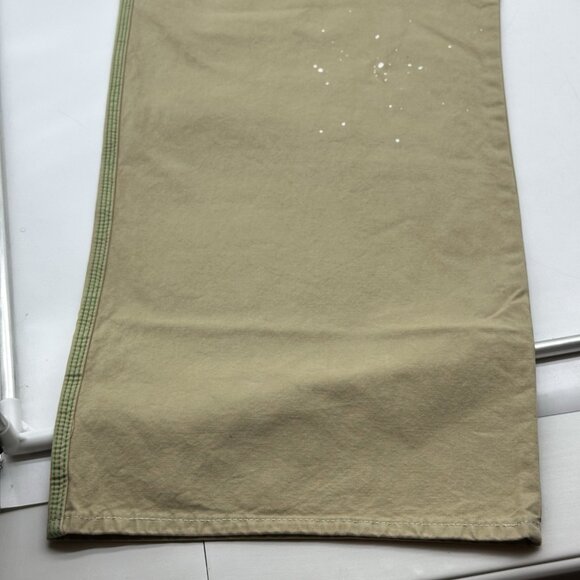 Hudson Luca Wide Leg Carpenter Size 42 Beige Paint Splatter Baggy Work Jeans NWT - Picture 5 of 16